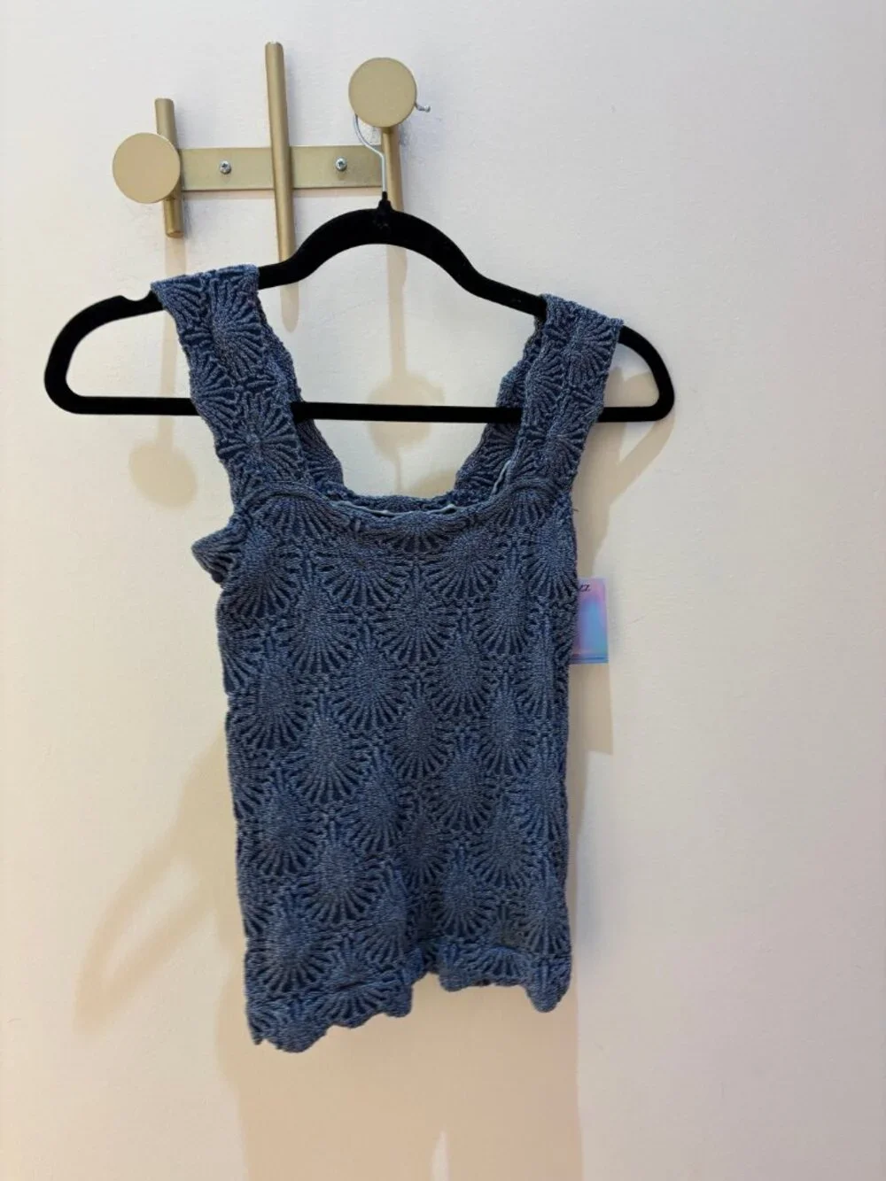 NWT Free People Love Letter Cami In Indigo Pura - Picture 5 of 5